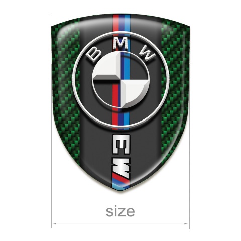 BMW M3 Emblem Badge Logo Green Carbon Version 