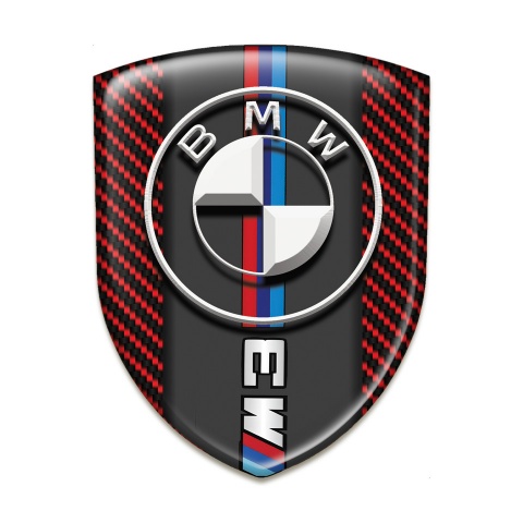 BMW M3 Tuning Emblem Red Carbon Version 