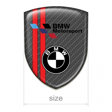BMW Silicone Shield Carbon with Red Lines Design 