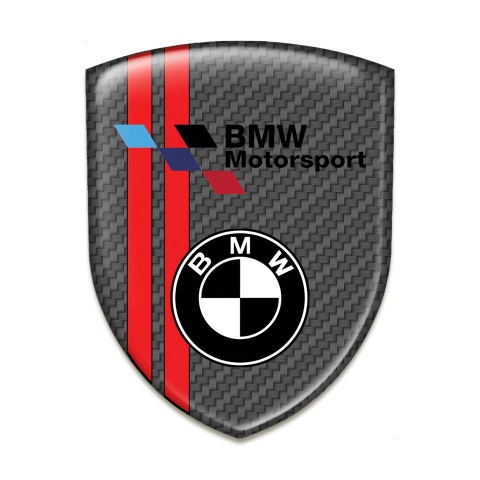 BMW Silicone Shield Carbon with Red Lines Design 