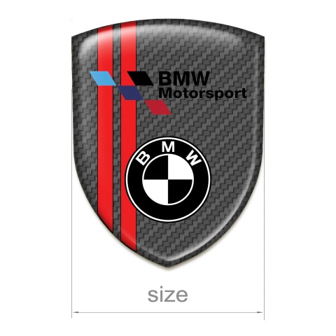 BMW Silicone Shield Carbon with Red Lines Design 