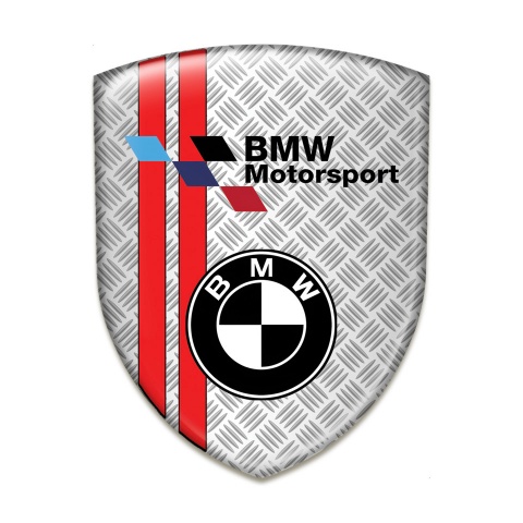 BMW Auto Emblem Meshh Effect wit Red Lines Design 