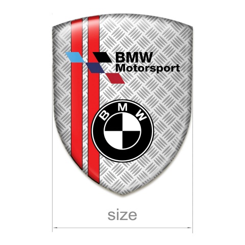 BMW Auto Emblem Meshh Effect wit Red Lines Design 