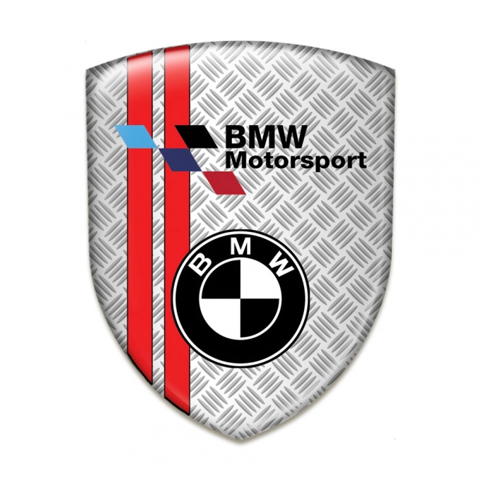 BMW Auto Emblem Meshh Effect wit Red Lines Design 
