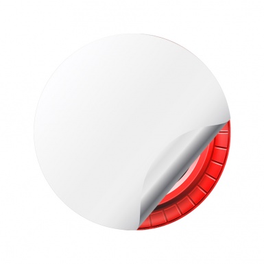 Tesla Wheel Emblem Stickers Center Cap 3D Red Devil