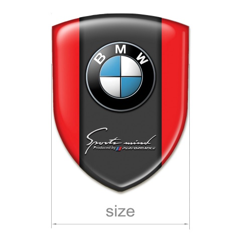 BMW Car Accessories Badge Red Variant 