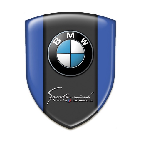 BMW Silicone Car Decal Badge Dark Blue Variant 