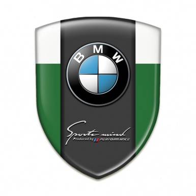 BMW Auto Emblem Green White Variant 