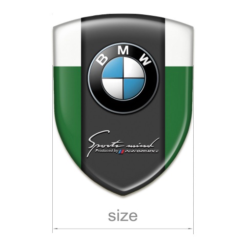 BMW Auto Emblem Green White Variant 