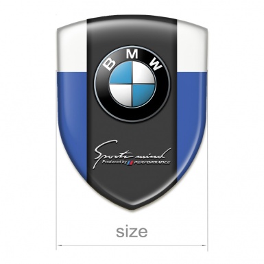 BMW Tuning Emblem Blue White Edition 