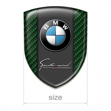 BMW Tuning Emblem Racing Edition Green Carbon 