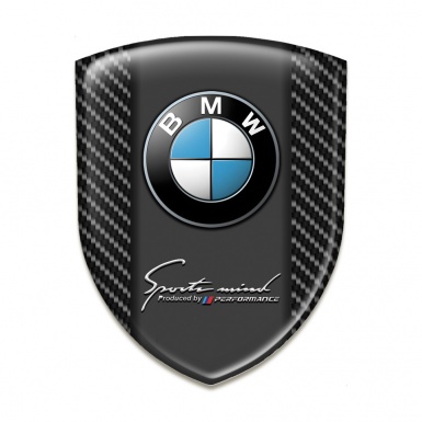 BMW Car Interior Badge Dark Carbone Style 
