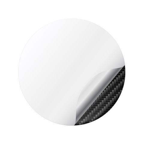 Peugeot Wheel Emblems Center Cap Carbone Edition