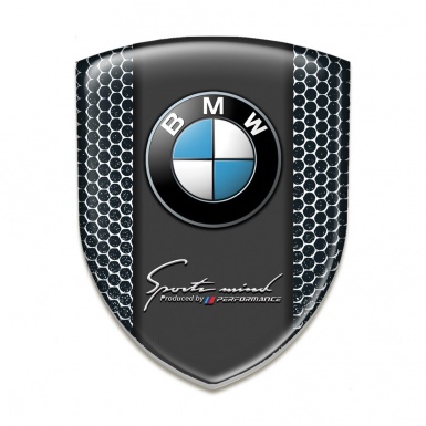 BMW Silicone Badge High Quality  Perforated Steel Edition 