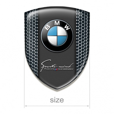 BMW Silicone Badge High Quality  Perforated Steel Edition 