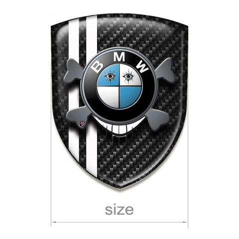 BMW Silicone Shield Black Carbon Base Smile Logo 