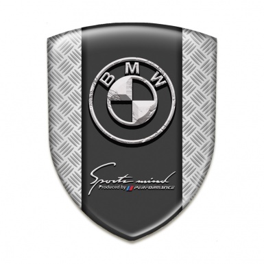 BMW Domed Emblem Mesh Base and Stone Logo Design 