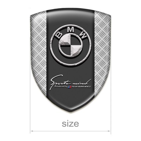 BMW Domed Emblem Mesh Base and Stone Logo Design 
