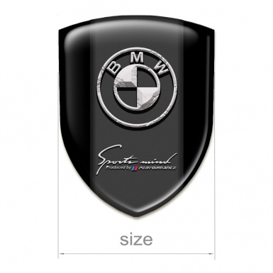 BMW Emblem Exterior Black Background Stone Logo 
