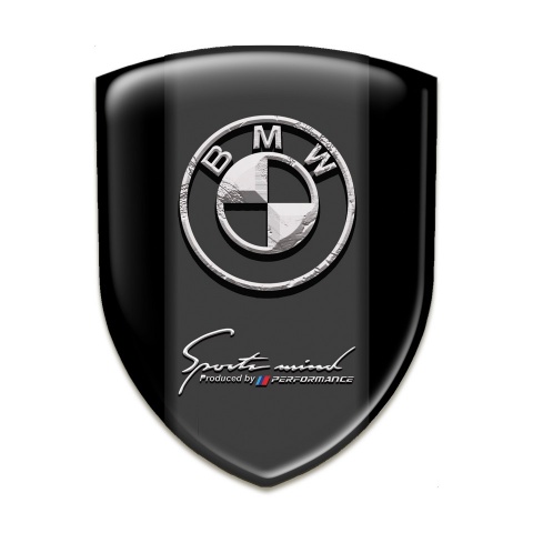BMW Emblem Exterior Black Background Stone Logo 