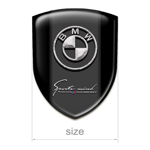 BMW Emblem Exterior Black Background Stone Logo 