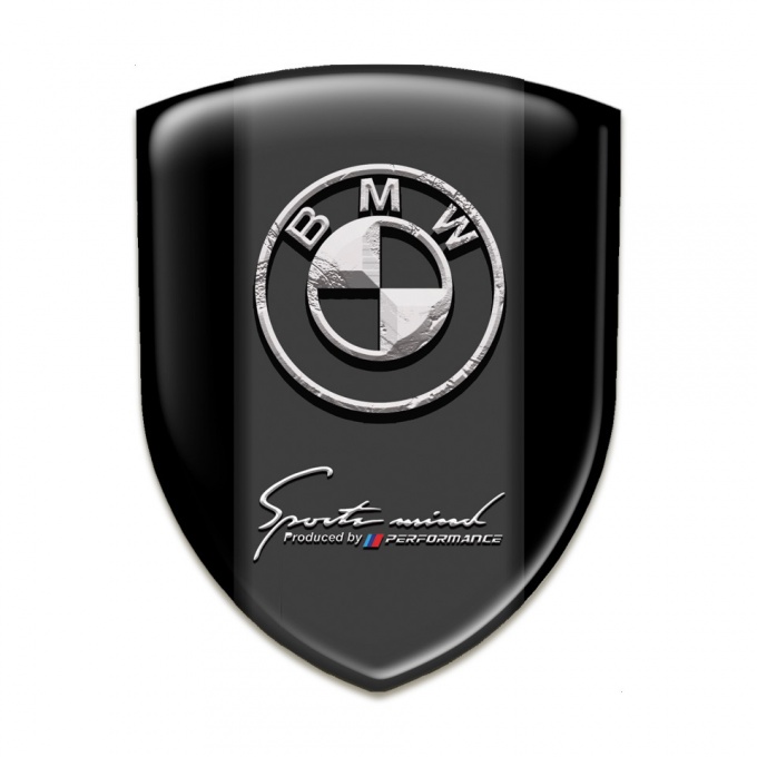 BMW Emblem Exterior Black Background Stone Logo 