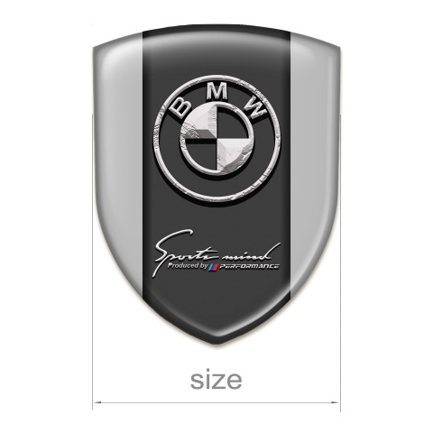 BMW Car Accessories Badge Grey Background Stone Logo 