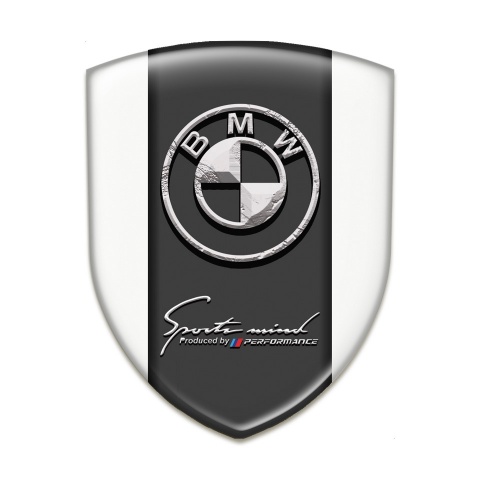 BMW Silicone Badge White Design Stone Logo 