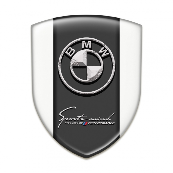 BMW Silicone Badge White Design Stone Logo 
