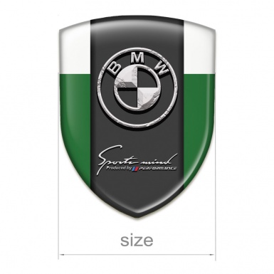 BMW Silicone Shield Green White Design Stone Logo Effect 