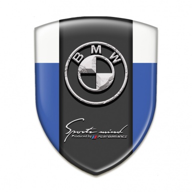 BMW Emblem Badge Logo Blue White Design Stone Logo Motive 