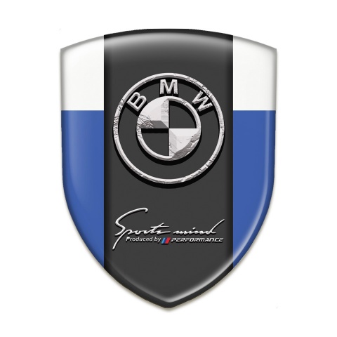 BMW Emblem Badge Logo Blue White Design Stone Logo Motive 