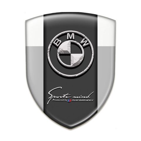 BMW Self Adhesive Emblem Logo Grey White Design Stone Logo Motive 