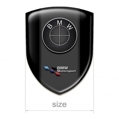 BMW 3D Gel Emblem Black Design Motorsport Edition 