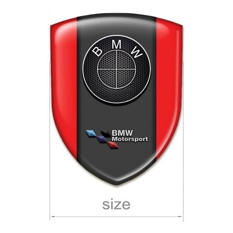 BMW Self Adhesive Emblem Logo Red Design motorsport Edition 