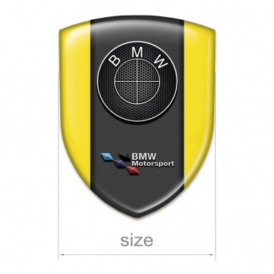 BMW Silicone Emblem Yellow Design Motorsport Style 