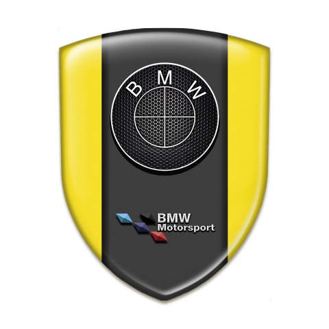 BMW Silicone Emblem Yellow Design Motorsport Style 