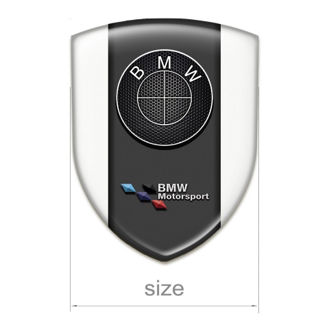 BMW Resin Sticker white Base Motorsport Edition 