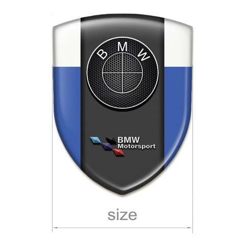 BMW Emblem Interior Blue White Print Motorsport Style 