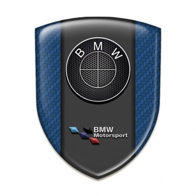 BMW Car Interior Badge Navy Blue Carbon Motorsport Style 