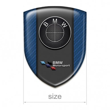 BMW Car Interior Badge Navy Blue Carbon Motorsport Style 