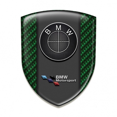 BMW Auto Emblem Green Carbon Base Motorsport Style 