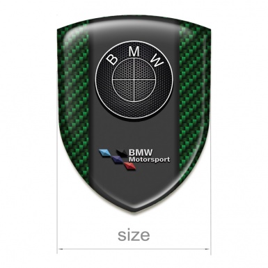 BMW Auto Emblem Green Carbon Base Motorsport Style 