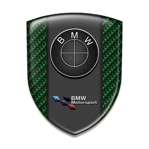 BMW Auto Emblem Green Carbon Base Motorsport Style 