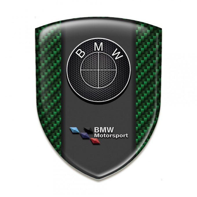 BMW Auto Emblem Green Carbon Base Motorsport Style 