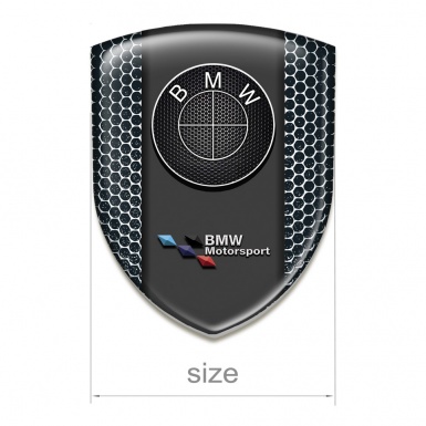 BMW  Silicone Emblem Perforated Steel Design Motorsport Style 