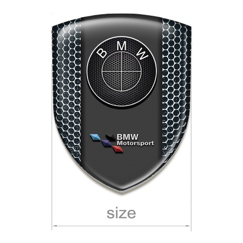 BMW  Silicone Emblem Perforated Steel Design Motorsport Style 