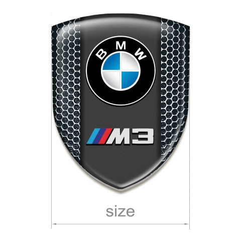 BMW M3 Resin Sticker Perforated Steel Edition 
