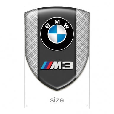 BMW M3 Silicone Car Decal Badge Mesh effect Edition 