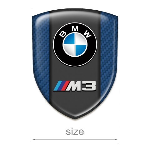 BMW M3 Silicone Shield Navy Blue Carbon Style 